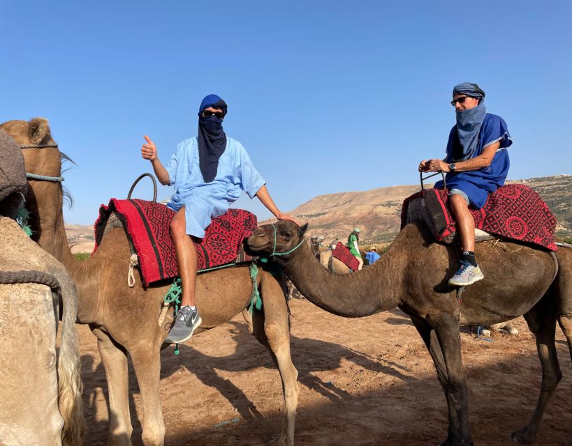 From Marrakech: Agafay Sunset Camel Ride, Dinner, & Show